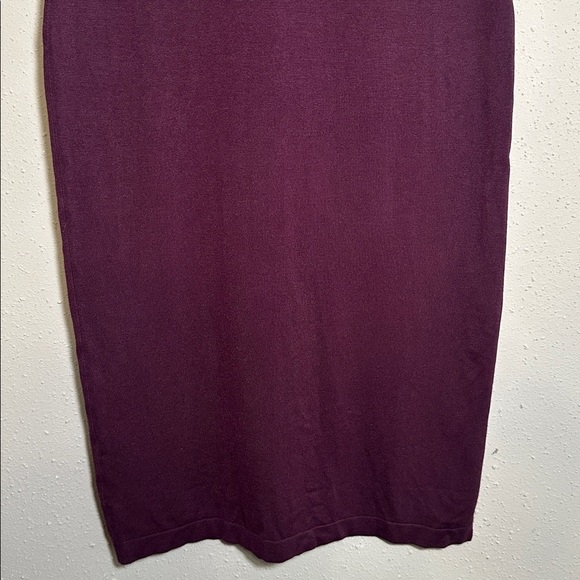 Nordstrom Chelsea28 Sleeveless Midi Sweater Dress women’s Large Burgundy $119 - Picture 5 of 13